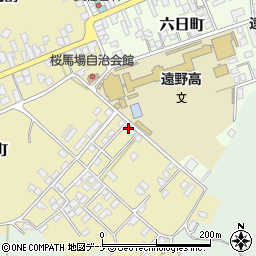 岩手県遠野市下組町2-16周辺の地図