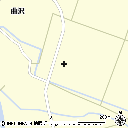 秋田県由利本荘市曲沢（田屋ノ前）周辺の地図