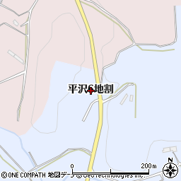 岩手県北上市平沢（６地割）周辺の地図