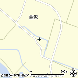秋田県由利本荘市曲沢曲沢34周辺の地図