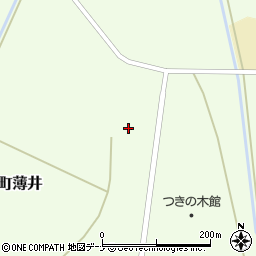 秋田県横手市雄物川町薄井新城周辺の地図