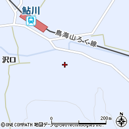 秋田県由利本荘市東鮎川谷地周辺の地図