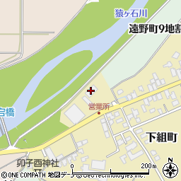 岩手県交通株式会社　遠野営業所周辺の地図