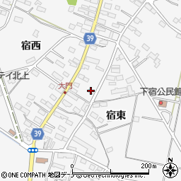 岩手県北上市二子町宿東周辺の地図