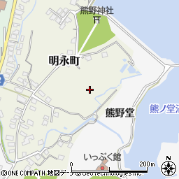 秋田県横手市明永町周辺の地図