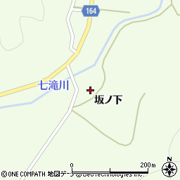 秋田県横手市大森町上溝坂ノ下周辺の地図