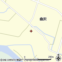 秋田県由利本荘市曲沢曲沢43周辺の地図