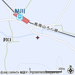 秋田県由利本荘市東鮎川谷地12周辺の地図