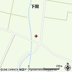 秋田県横手市雄物川町薄井下開154周辺の地図