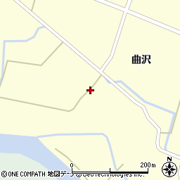 秋田県由利本荘市曲沢曲沢114周辺の地図
