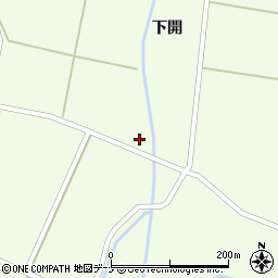 秋田県横手市雄物川町薄井下開296周辺の地図