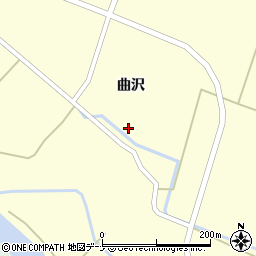 秋田県由利本荘市曲沢曲沢25周辺の地図