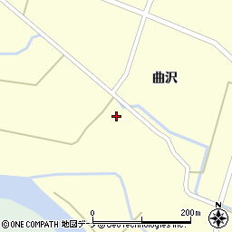 秋田県由利本荘市曲沢曲沢115周辺の地図