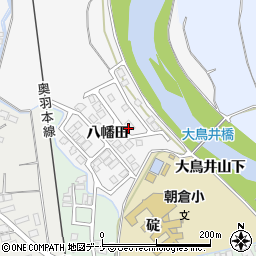 秋田県横手市睦成（八幡田）周辺の地図