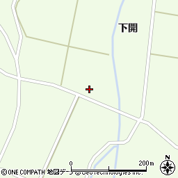 秋田県横手市雄物川町薄井下開146周辺の地図