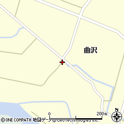 秋田県由利本荘市曲沢曲沢44周辺の地図