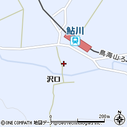 秋田県由利本荘市東鮎川沢口周辺の地図