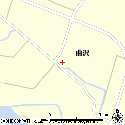 秋田県由利本荘市曲沢曲沢20周辺の地図