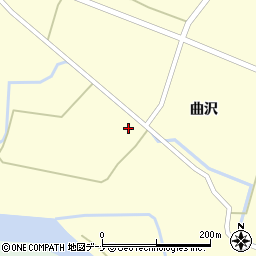 秋田県由利本荘市曲沢曲沢45周辺の地図