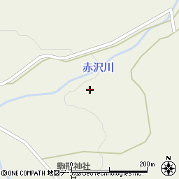 赤沢川周辺の地図