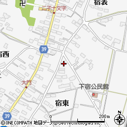 岩手県北上市二子町宿東66周辺の地図