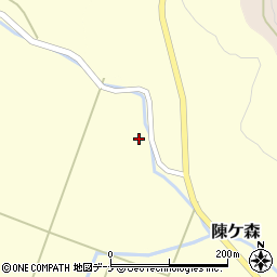 秋田県由利本荘市曲沢大谷地周辺の地図