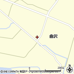 秋田県由利本荘市曲沢曲沢19周辺の地図