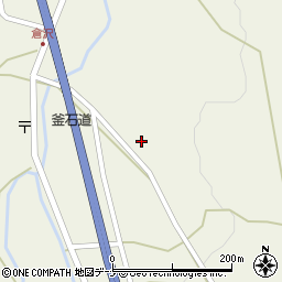 岩手県花巻市東和町倉沢（２区）周辺の地図