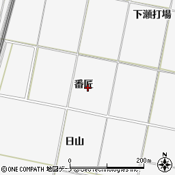 岩手県北上市二子町番匠周辺の地図