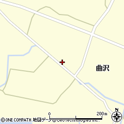 秋田県由利本荘市曲沢曲沢16-1周辺の地図