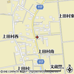 秋田県横手市大雄上田村東190周辺の地図