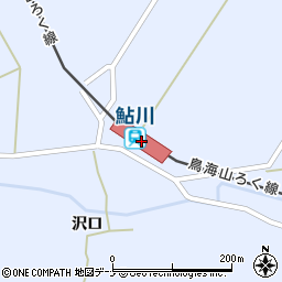 鮎川駅周辺の地図