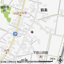 岩手県北上市二子町宿裏周辺の地図