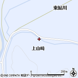 秋田県由利本荘市東鮎川上山崎周辺の地図