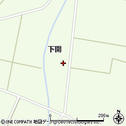 秋田県横手市雄物川町薄井下開344周辺の地図
