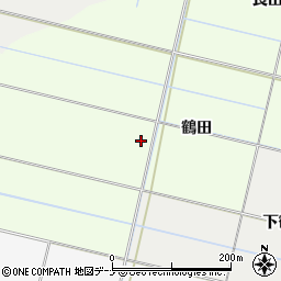 秋田県横手市静町鶴田周辺の地図