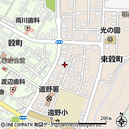 岩手県遠野市東穀町8周辺の地図