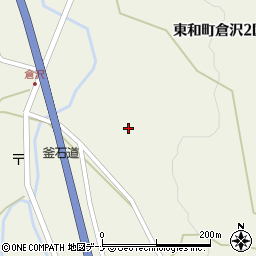 岩手県花巻市東和町倉沢周辺の地図