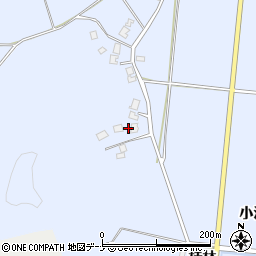 秋田県由利本荘市西目町沼田金山周辺の地図