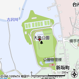秋田県横手市大鳥町周辺の地図