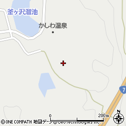 秋田県由利本荘市西目町西目釜ヶ沢周辺の地図