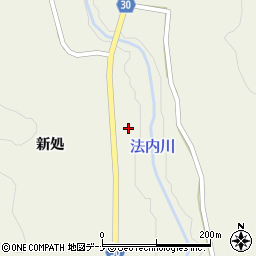 秋田県由利本荘市東由利法内新処20-3周辺の地図