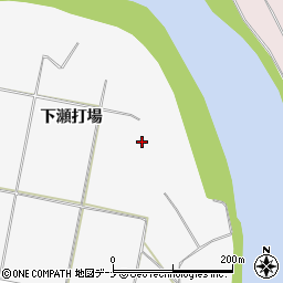 岩手県北上市二子町下瀬打場周辺の地図