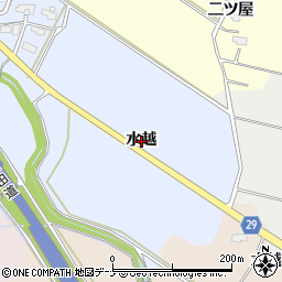 秋田県横手市塚堀（水越）周辺の地図