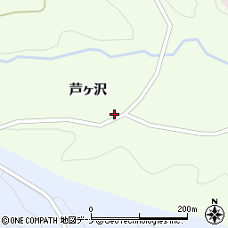 岩手県和賀郡西和賀町芦ヶ沢７２地割周辺の地図