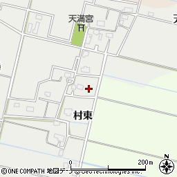 秋田県横手市上八丁村東周辺の地図