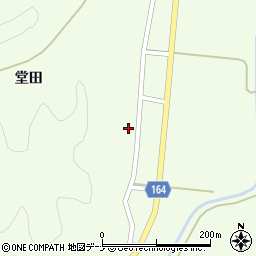 秋田県横手市大森町上溝堂田周辺の地図