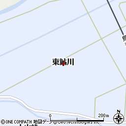 秋田県由利本荘市東鮎川周辺の地図