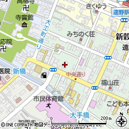 東北銀行遠野支店周辺の地図