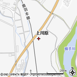 秋田県横手市睦成（上川原）周辺の地図